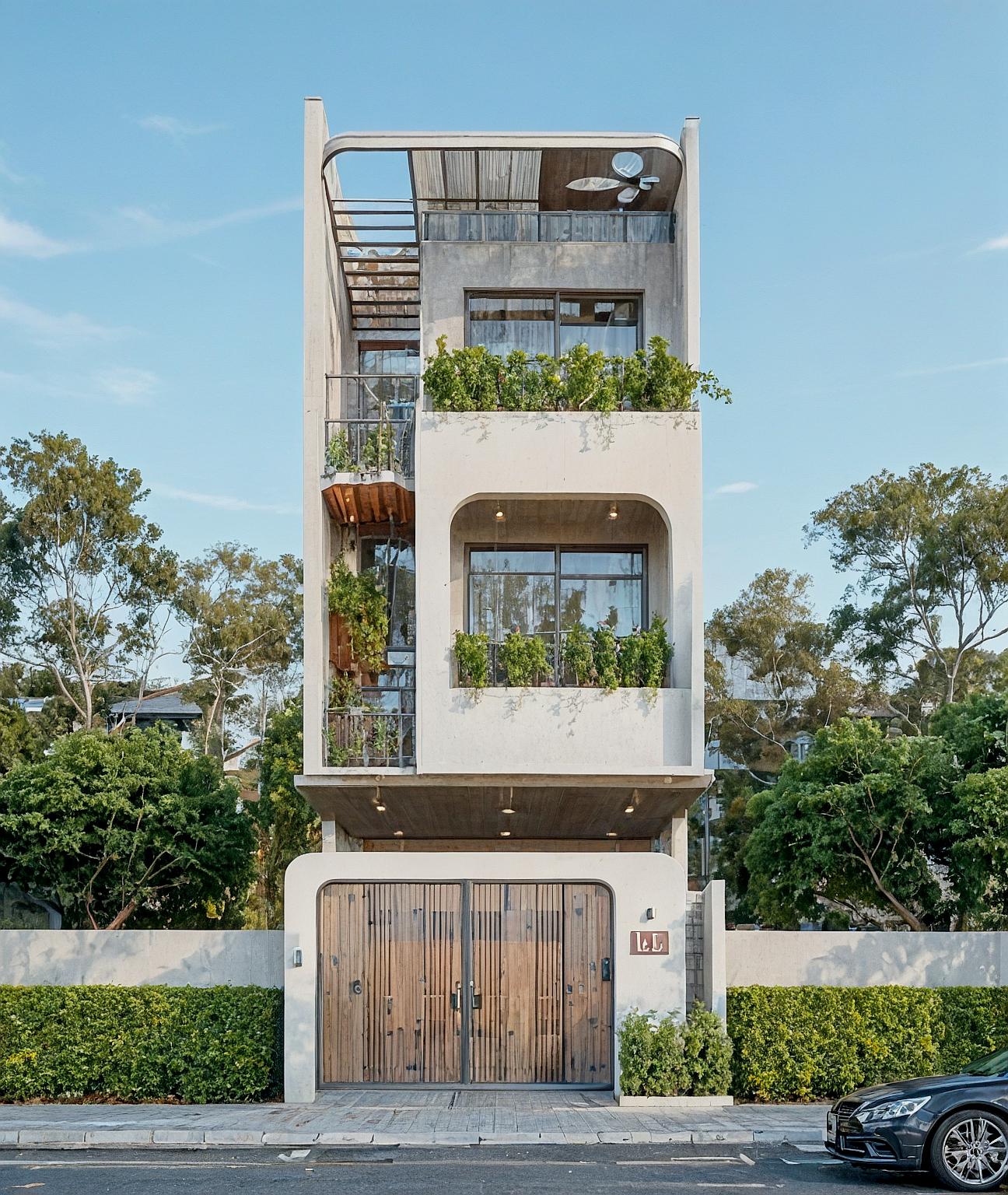 Phối cảnh 3D nhà phố hai tầng khoảng 100 m² sàn tại Phan Rang